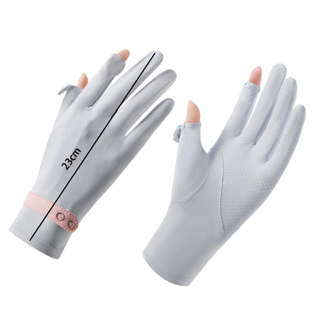 Touch Screen Sunscreen Gloves Anti-UV Mittens Fashion Riding Gloves Women