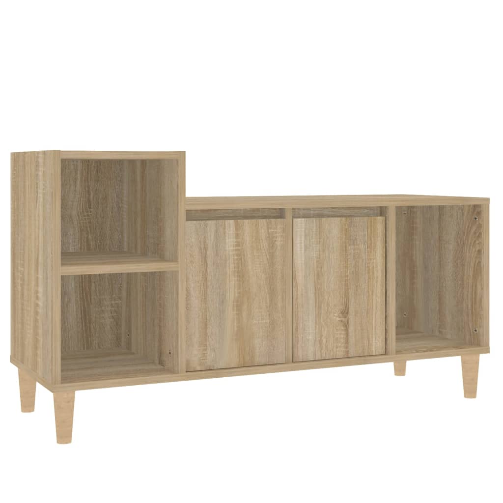 TV Cabinet in Sonoma Oak Finish 100 x 35 x 55 cm Engineered Wood