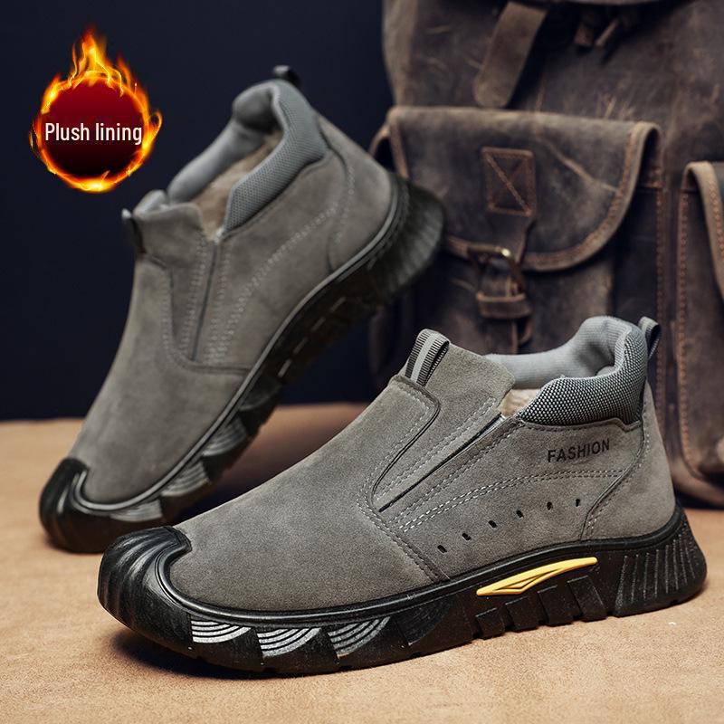 Pánské zimní zateplené pracovní boty: Prodyšná, Pohodlná, Trendy, Ležérní, Všestranná Venkovní Obuv
