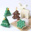 3D Christmas Ornaments Silicone Candle Mold DIY Christmas Tree Snowflake Molds Soap Plaster Resin Casting Mould Home Crafts Deco
