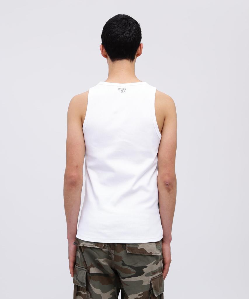 AVIREX DAILY RIB TANK TOP 6143507 S WHITE
