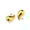 Simple water droplets, earrings, high-gloss studs, design earrings personality