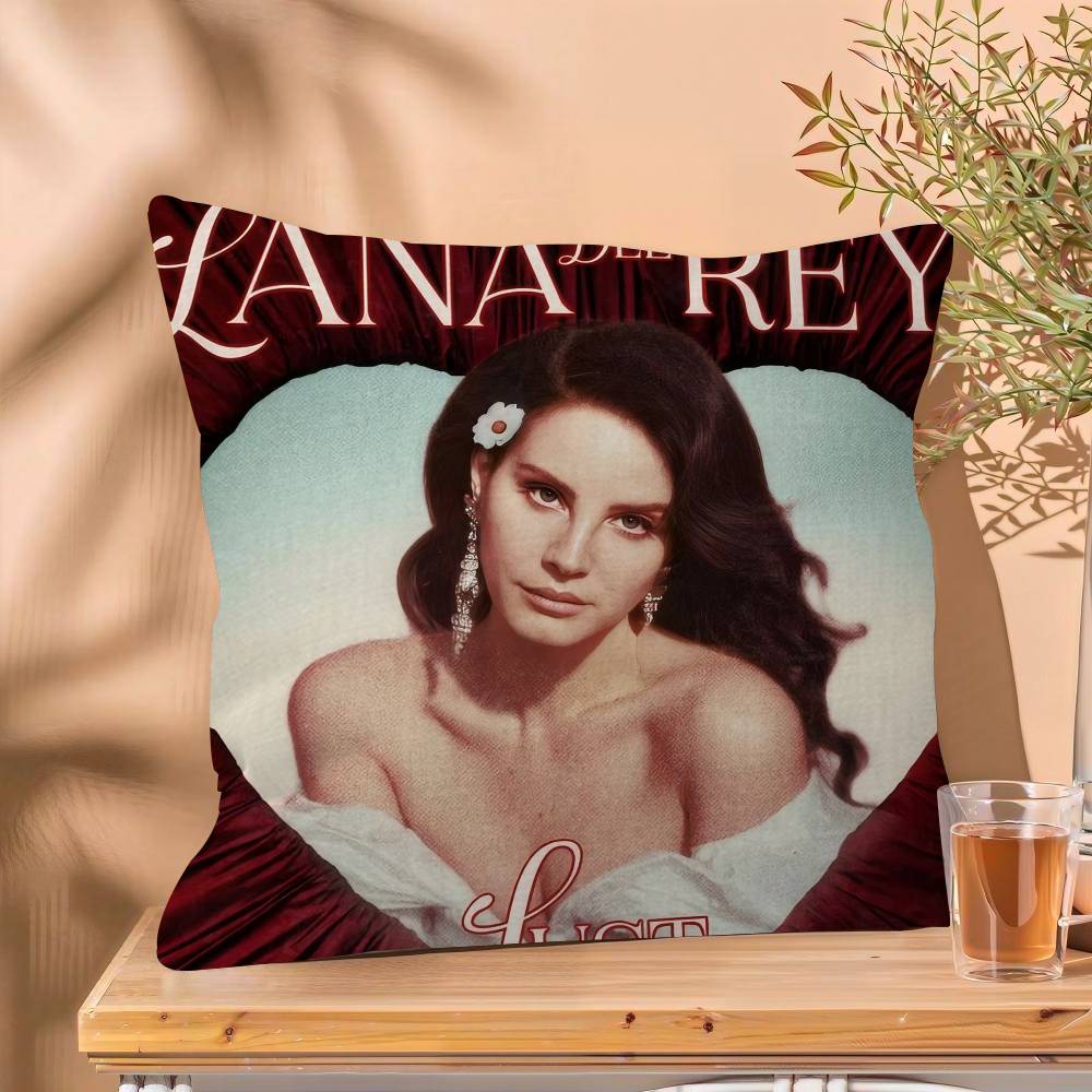 Lana Del Rey Hot Music Pillow Cushion Cover Pillowcase Living Room Sofa Home Decor Customized