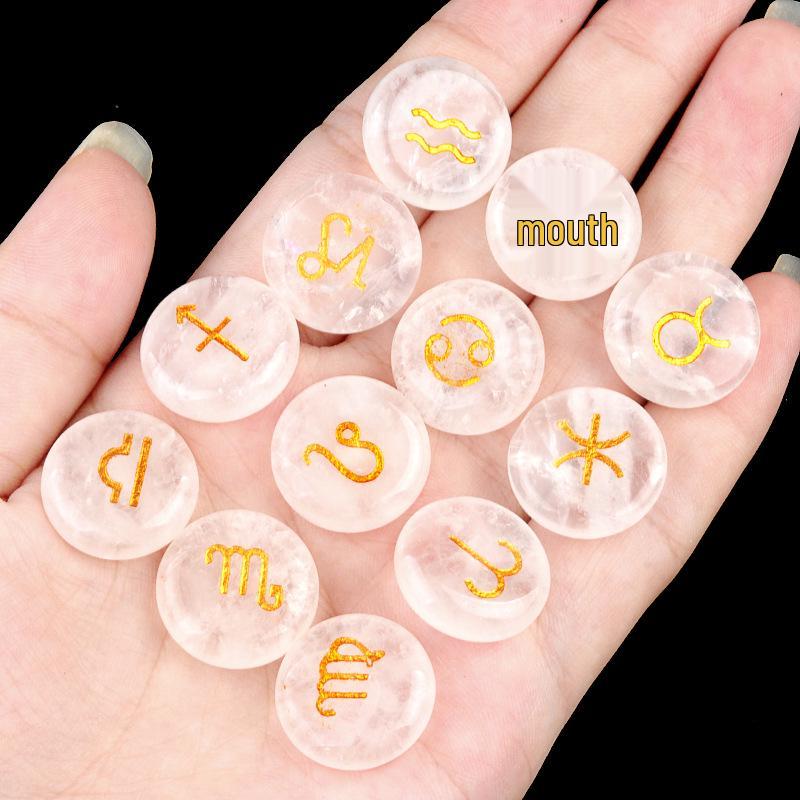 1987 Crystal Stone Zodiac Pocket Runes - Christmas Gift
