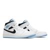 Air Jordan 1 Mid 'Laser Blue' (Unisex) White / Laser Blue / Black Vintage Basketball Shoes 554724 141