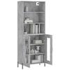 VidaXL Highboard Concrete Grey 69.5x34x180 Cm Engineered Wood 3189329