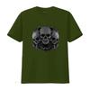 Gothic Skulls Biker Motorcycle Motorbike Unisexs Cotton T Shirt Top vintage Washed streetwear Soft Breathable fashion Casual