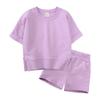 Boys' Summer 2025 Handsome Short-Sleeve Sportswear Set - Two-Piece