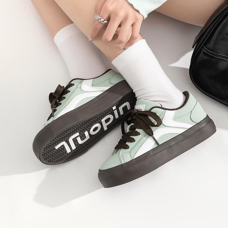 Thick baseplate shoes women's autumn and winter new niche original shoes versatile cow coffee cute bread shoes