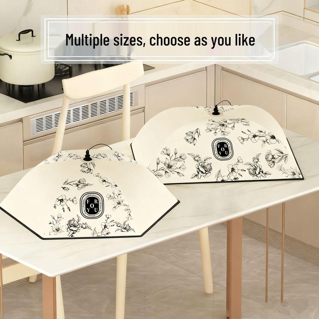 2025 Foldable Insulated Food Cover: Anti-Fly, Dustproof, Household Dining Table Protector for Leftover Storage