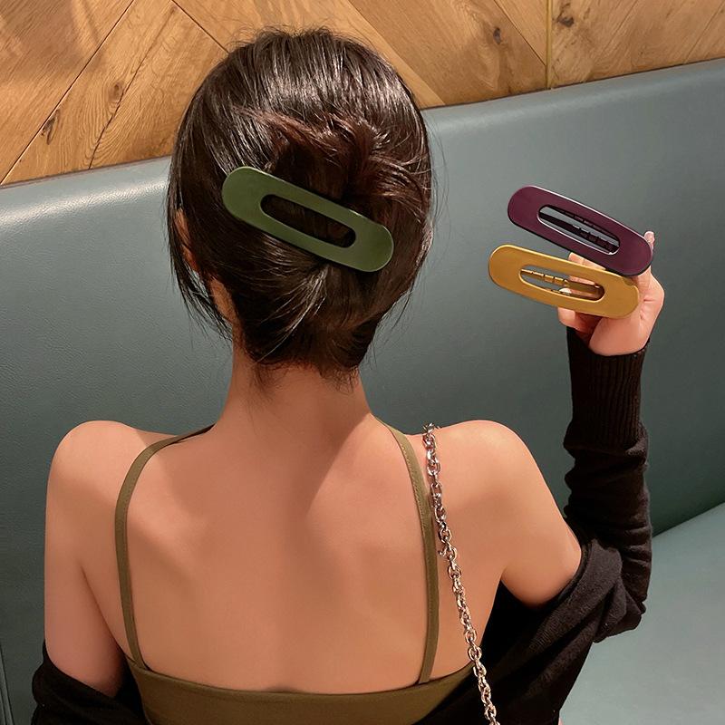 Extra Frosted Large Barrettes Face Wash Hair Clip For The Back Of The Head, Cute Broken Hair Bangs Clip, Top Clip, Side Clip BB Hair Clips