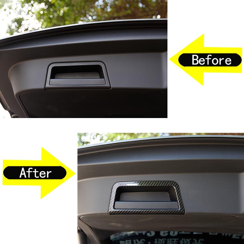 For Land Rover Range Rover Evoque L551 2020 Car Rear Trunk Tail Gate Door Handle Frame Cover Trim Chrome Car Styling Accessories