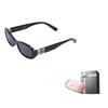 MIU MIU Oval Sunglasses With Sculpted Temples Women Sunglasses Black MU06ZS1AB5S0C