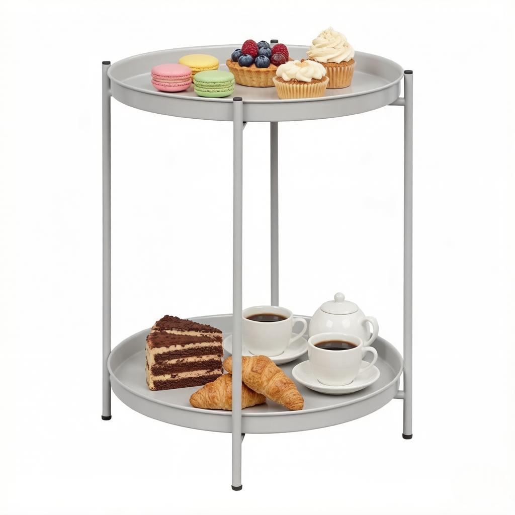 Storage Side Table, Stylish Sofa Table, Round Coffee Table, Nightstand, Plant Stand (only with sofa table)