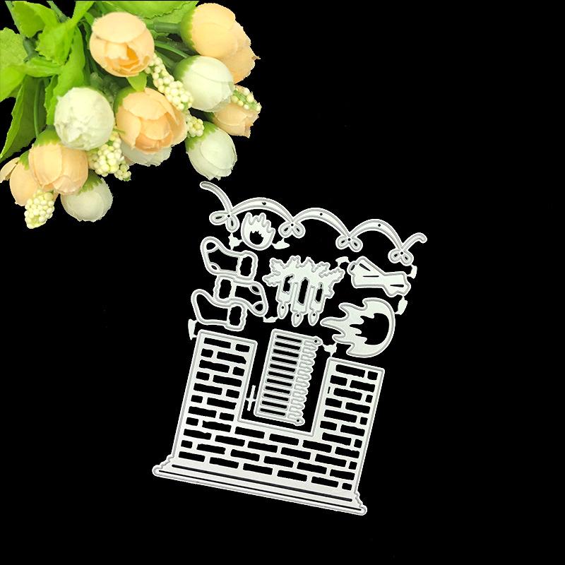 

Альбом для скрапбукинга DIY, форма для ножа из углеродистой стали, детский образовательный нож для тиснения, высечка, забор для дома серебряный