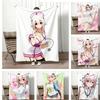 Anime Character S-SuperS SonicoS Throw Lightweight 240g Flannel Blanket Soft Skin-friendly for Summer Cooling