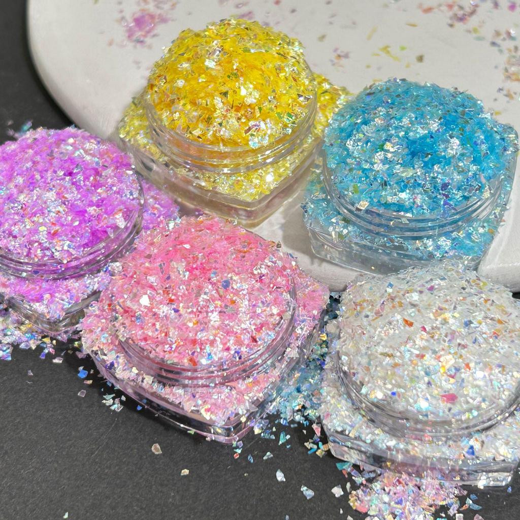 Vibrant Irregular Nail Art Sequins & Glitter Powder for DIY Crafts