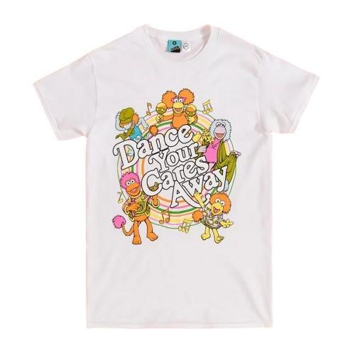 Fraggle Rock Unisex Adult Dance Your Cares Away Swirl T-Shirt