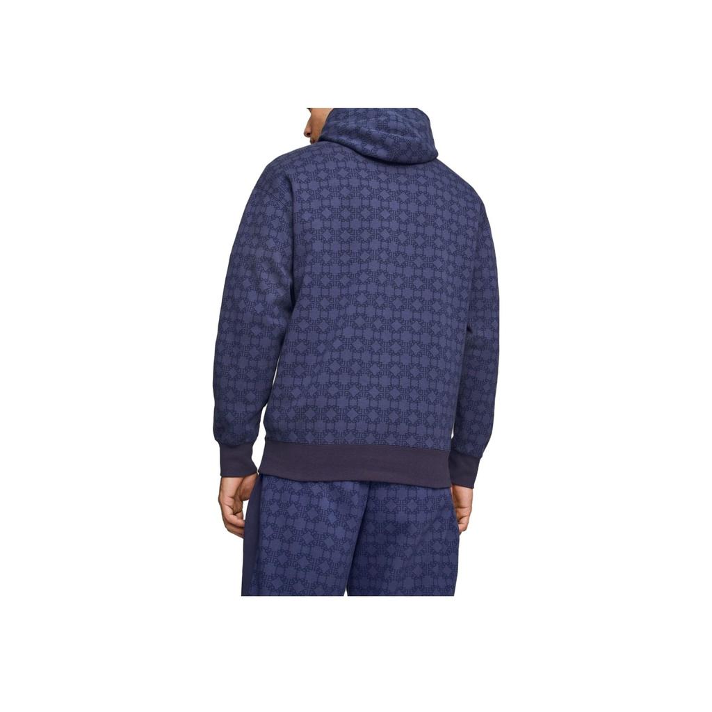 Puma X Dapper Dan Logo Embroidered All Over Print Half Zip Hoodie Men Hoodies Blue 539806-06