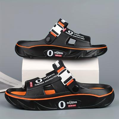 [Anti-slip Slippers] Anti-slip Men's Slippers | Deodorant Sports Casual Driving Dual-purpose Couple Sandals Fashionable Beach Flip-flops