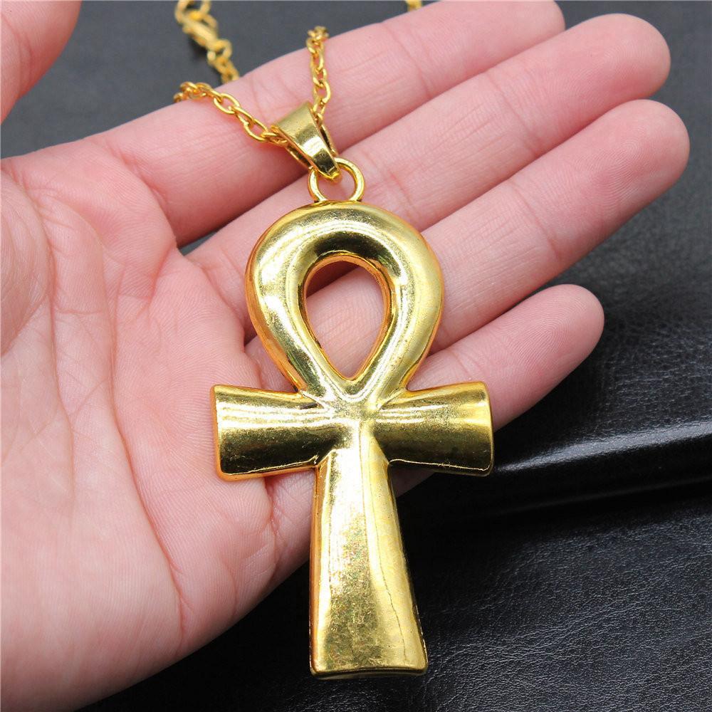 Amuletă talisman de culoare aurie, colier cu lanț lung de 45 cm sau 70 cm, bijuterii feminine, aniversare de nuntă, etnice pentru tine