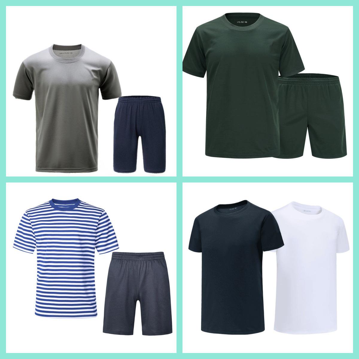 

Men s Short Sleeve Athletic Set & Women s Quick-Dry Round Neck T-Shirt 180-185/100