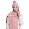 High Quality Winter Knitted Warm Set Custom Logo  Winter Gifts for Men and Women Scarf Beanie Hat and Gloves