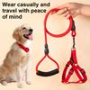 Dog Leash with Padded Handle Mountain Climbing Nylon Rope Leash with Harness Collar Heavy Duty 4Ft Dog Leash for Outdoor Walks Training