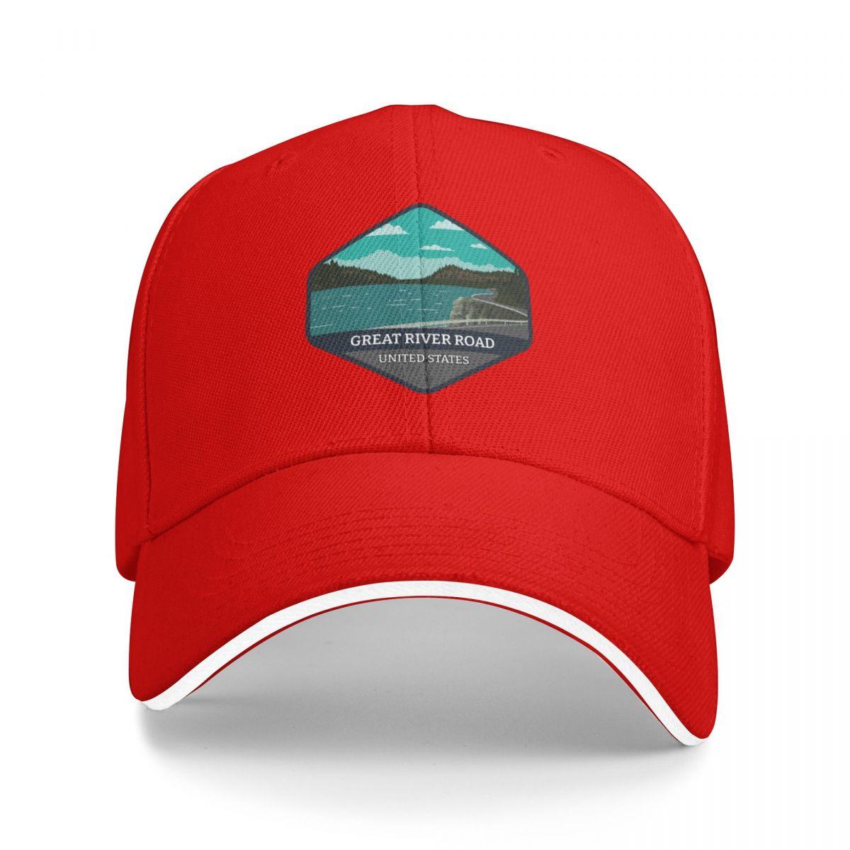 Great River Road USA Baseball Cap Fishing cap Luxury Hat Hat Unisex Luxury Ladies Unisexs