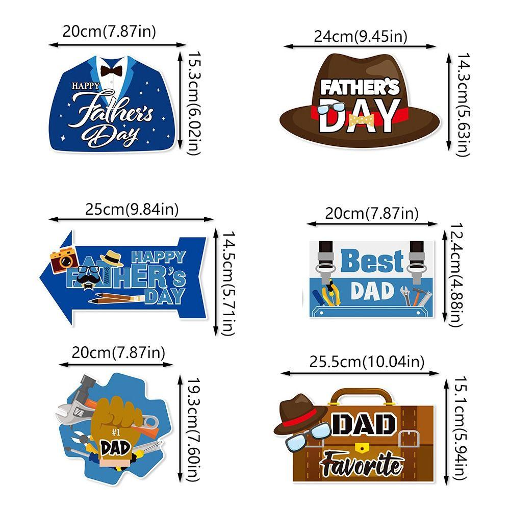 Festival Pointing Signs Paper Father's Day Ornament  Happy Father's Day Decor