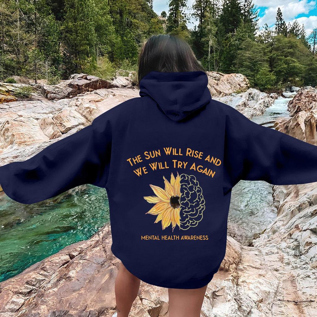 Sportstreningsdrakt med hette Unisex løpeantrekk Langermet genser Hettegenser Genser