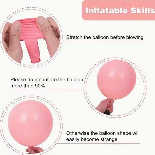 Purple Pink Latex Balloon Set Wedding Girl Birthday Party Arrangement Set Decoration