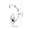 Alloy Punk Spider Claws Zircon Cuff Earrings No Perforation Climber Ear Clip