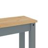 Essbank PANAMA Gray 105x30x45 cm Solid Pine Wood