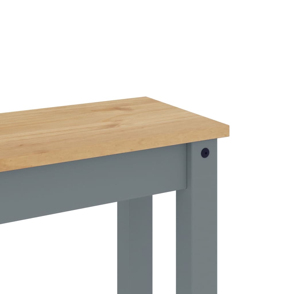 Essbank PANAMA Gray 105x30x45 cm Solid Pine Wood