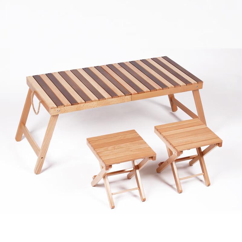 Suiyuan Portable Beechwood Folding Camping Stool