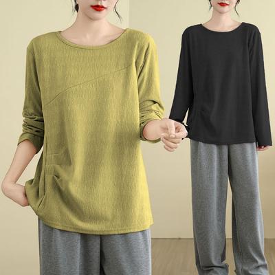 Dámske svetre s dlhým rukávom Zimná blúzka Oversized Voľný Veľký veľkosť Jednofarebné Svetrové topy