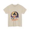 Cute But Spooky Witch Penguin Pumpkin T-Shirt Halloween Bat Moon Night Stars Tee
