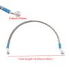 Kit 50cm Stainless Steel Motorcycle Brake Oil Hose Pipe Line Braided Universal