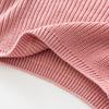 Trendy European & American Girls' Solid Color Knit Sweater - Children's Fashion