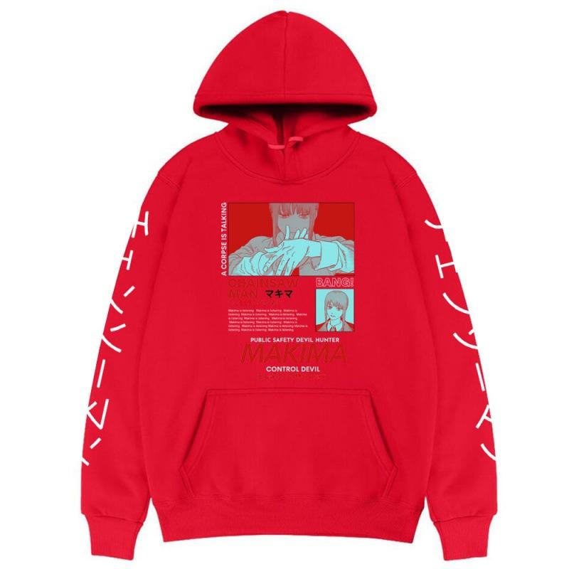 Chainsaw Man Makima Autumn Hoodies Men Fashion Long Sleeve Sweatshirts Women Casual Harajuku Streetwear Pullovers Sudaderas