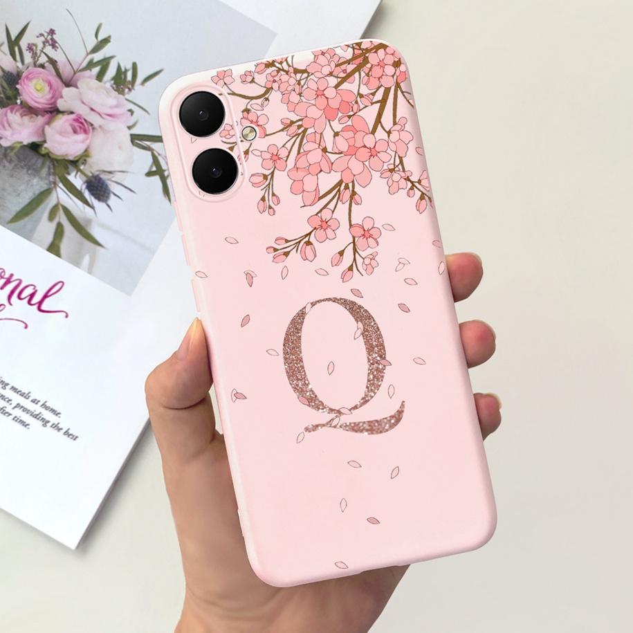 For Samsung Galaxy A05 Case A05S Cover SM-A055F SM-A057F Funda Cute Letters Crown Phone Case on Samsung A05 A 05 A 05S Soft Capa
