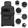 Car Seat Back Organizer Multi-Pocket Storage with Fold-Out Table,Tissue Dispenser&Cup Holder,Durable Oxford Fabric for Travel