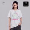 :CHOCOOLATE I.t Unisex Fluorescent Skull Cotton T-Shirt