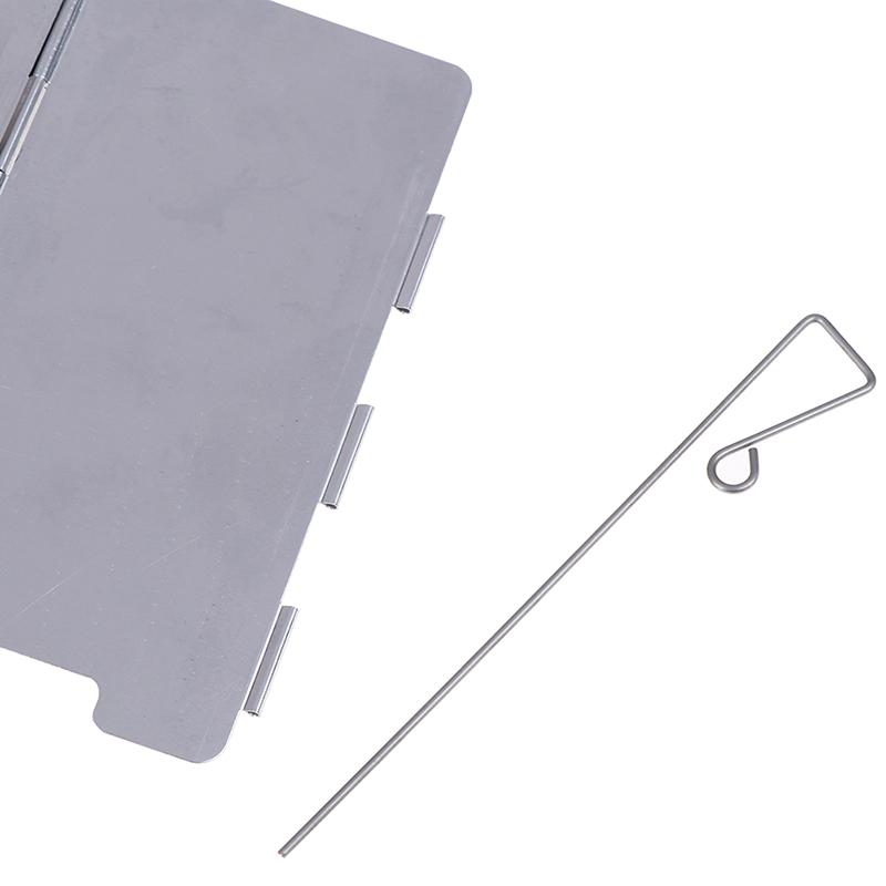 9 desková skládací zástěna proti větru pro hořák Venkovní kempingová vaření Plynový vařič Zástěna proti větru