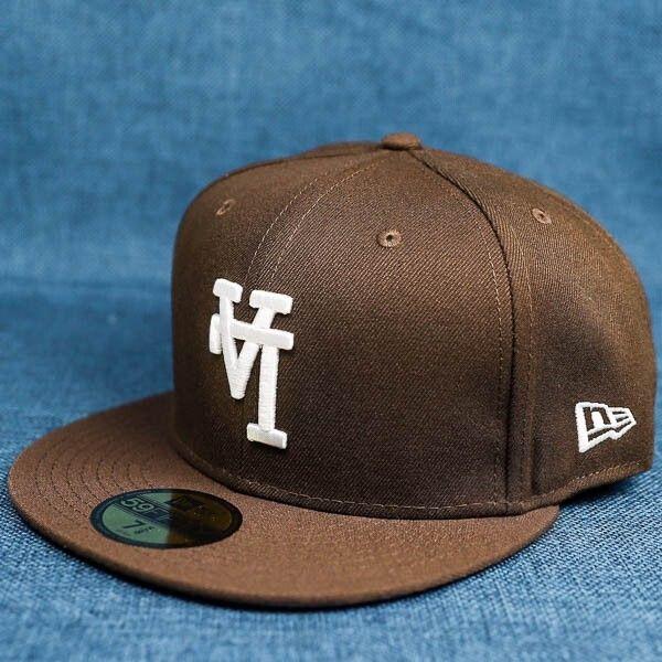 

[USED] LA Dodgers New Era 59Fifty Reverse Logo Brown