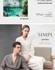 Spring-Summer Waffle Bathrobe: Unisex, Lightweight, 3/4 Sleeves, Korean Style, Absorbent
