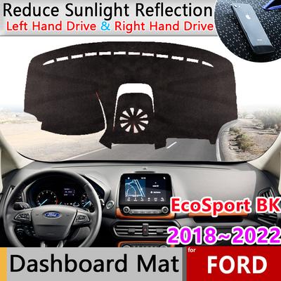 Dashboard Cover Pad for Ford EcoSport BK ST-Line 2018~ Anti-Slip Anti-sun Mat Sunshade Rug Carpet Car Sticker Accessories