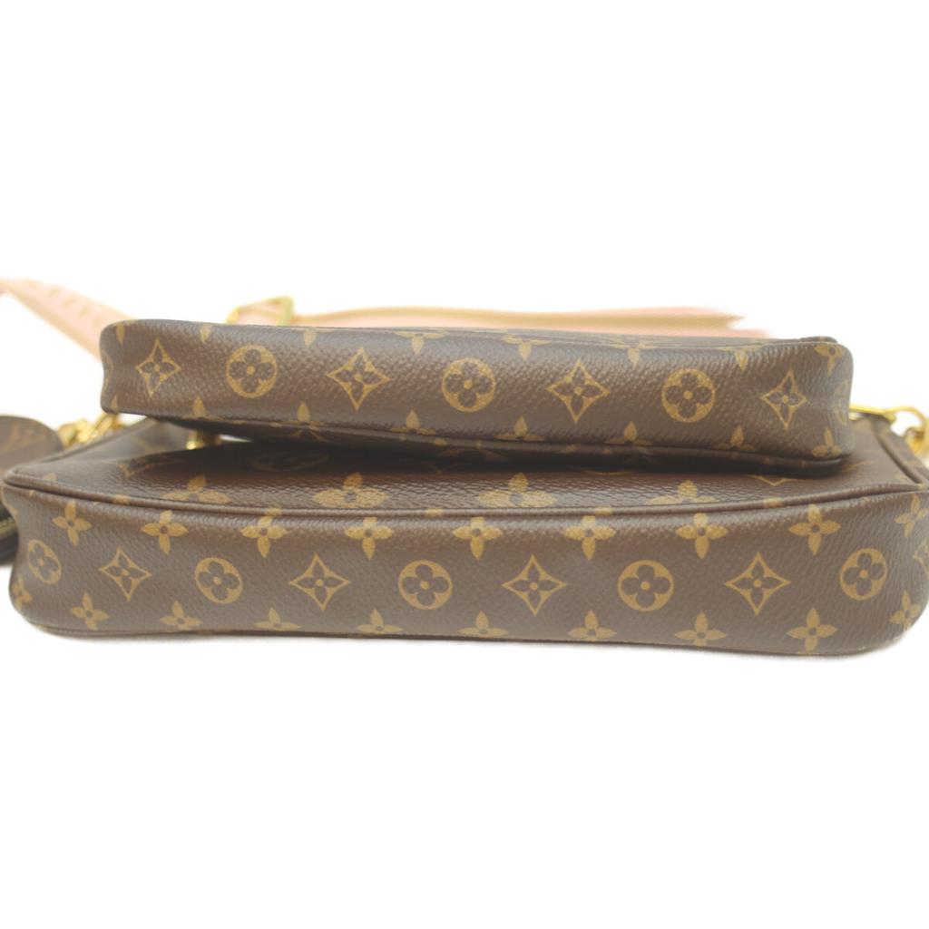 LOUIS VUITTON 20 years M44840 Monogram Multi Pouch Accessories Shoulder bag Brown / pinkUsed