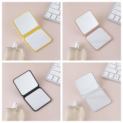 Square Make-Up Mirror Compact Pocket Mirror Wear-Resistant Hand-Held Mirror  Travel